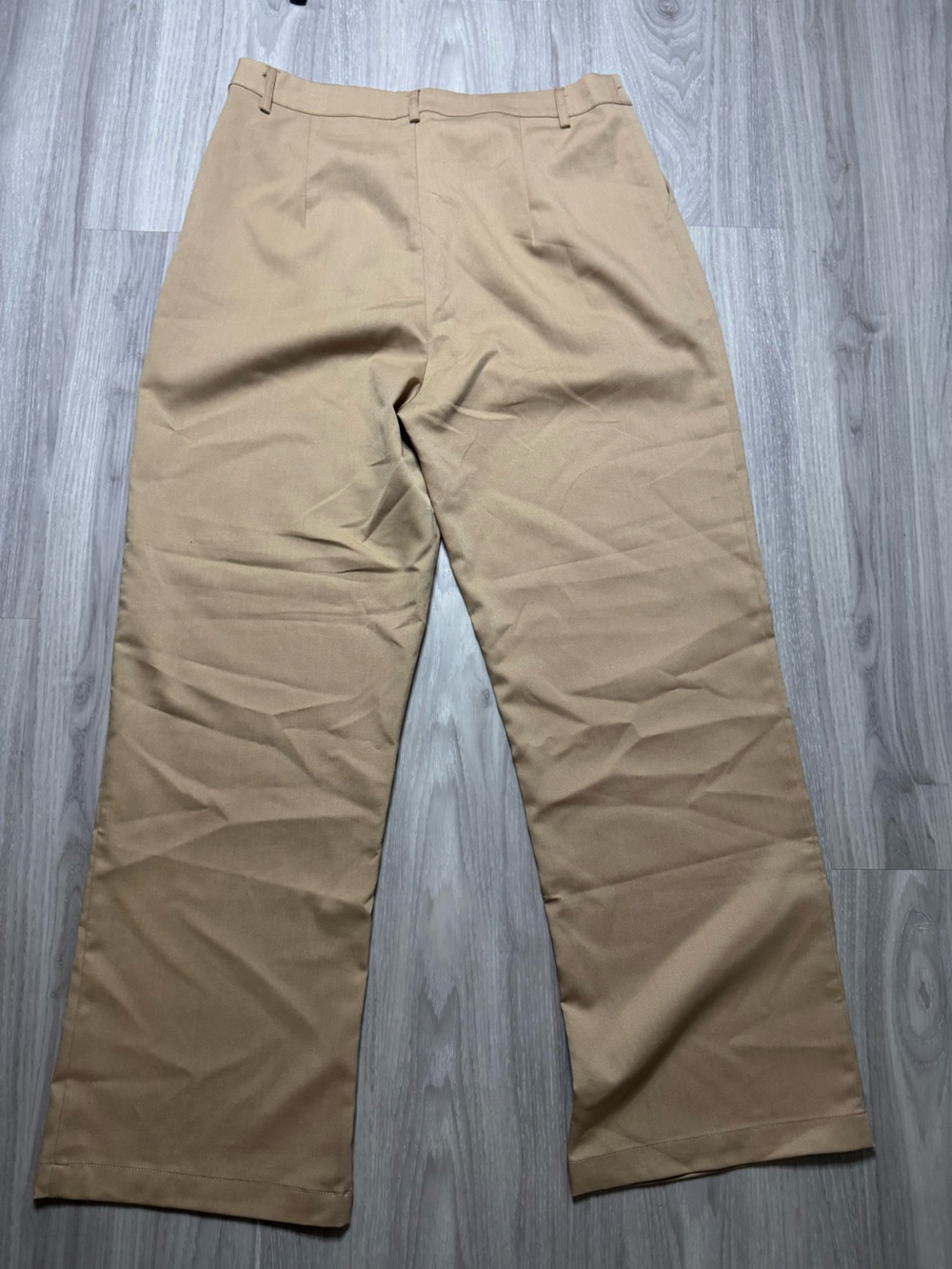 SUPERDOWN | Vivian Straight Leg Trouser Pant | Tan Khaki | Size M - Picture 7 of 12